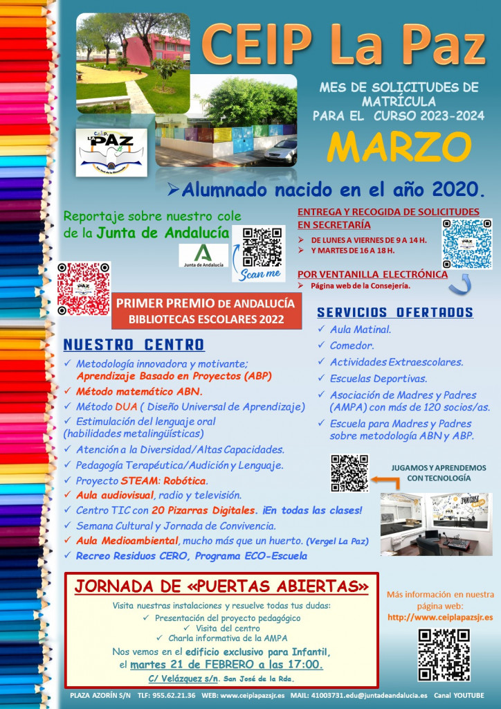 cartel matricula 2023-24