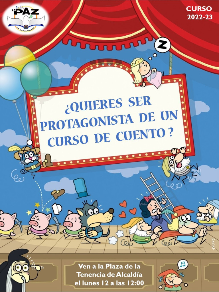 cartel inicio curso cuento